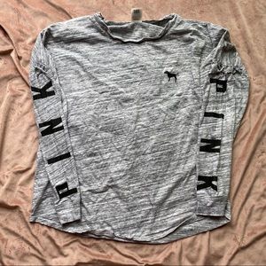 Pink Campus Tie Sleeve Tee